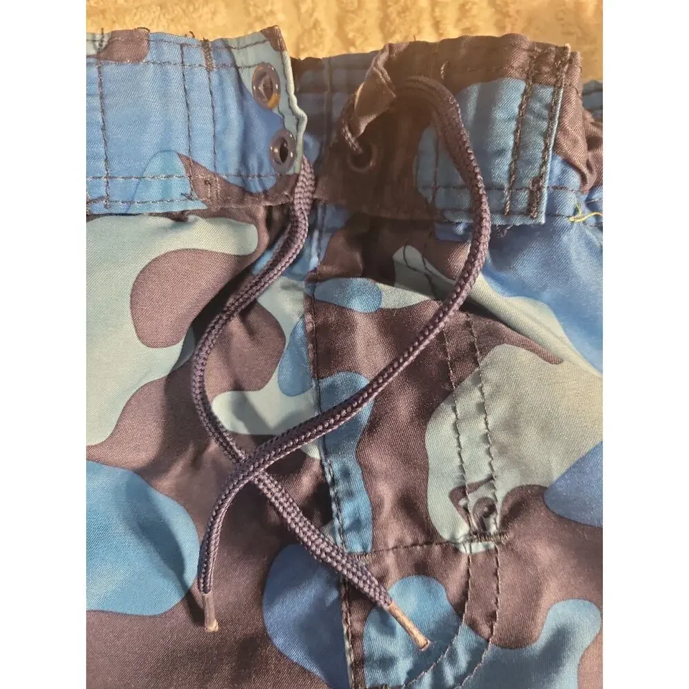 Kanu Surf Boys Quick Dry UPF 50+ Beach Swim Trunks Navy Camo Size 8 Small